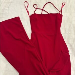 Windsor Strappy Red Maxi Dress